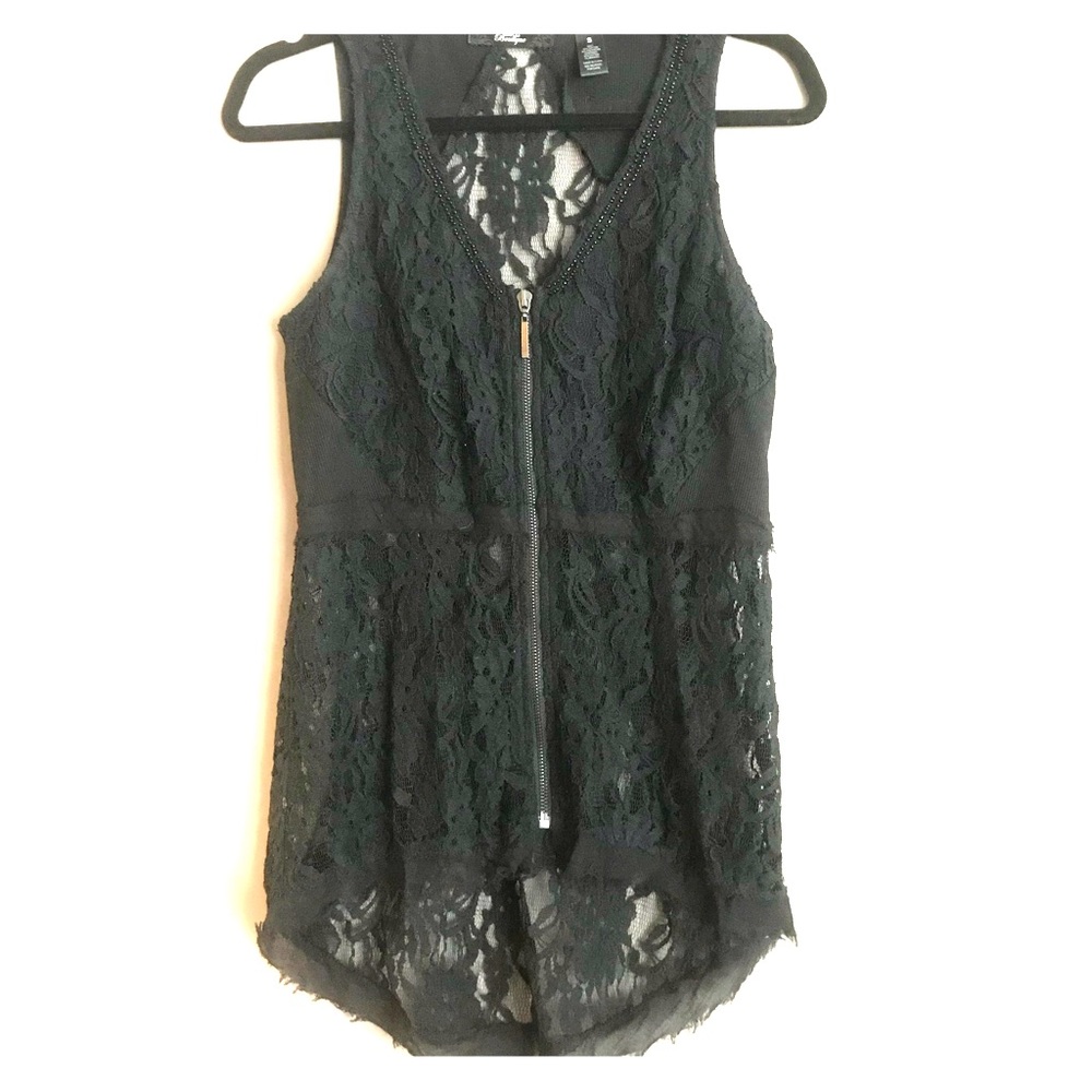 BKE Black Lace Top